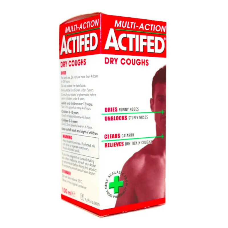 Actifed Multi-Action Dry Coughs 100ml