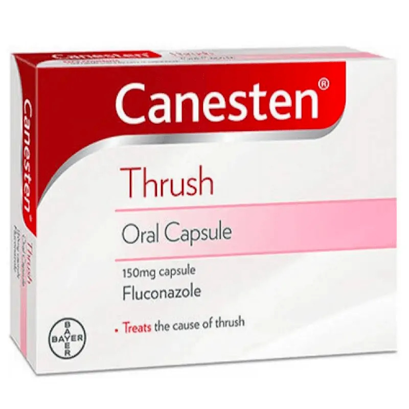 Box of Canesten Oral Thrush Capsule for internal thrush treatment