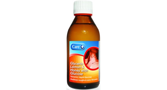 Care Glycerin Lemon & Honey With Glucose – 200ml
