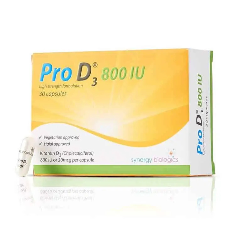 Colecalciferol Vitamin D3 800 IU – 20mcg – 30 Caps