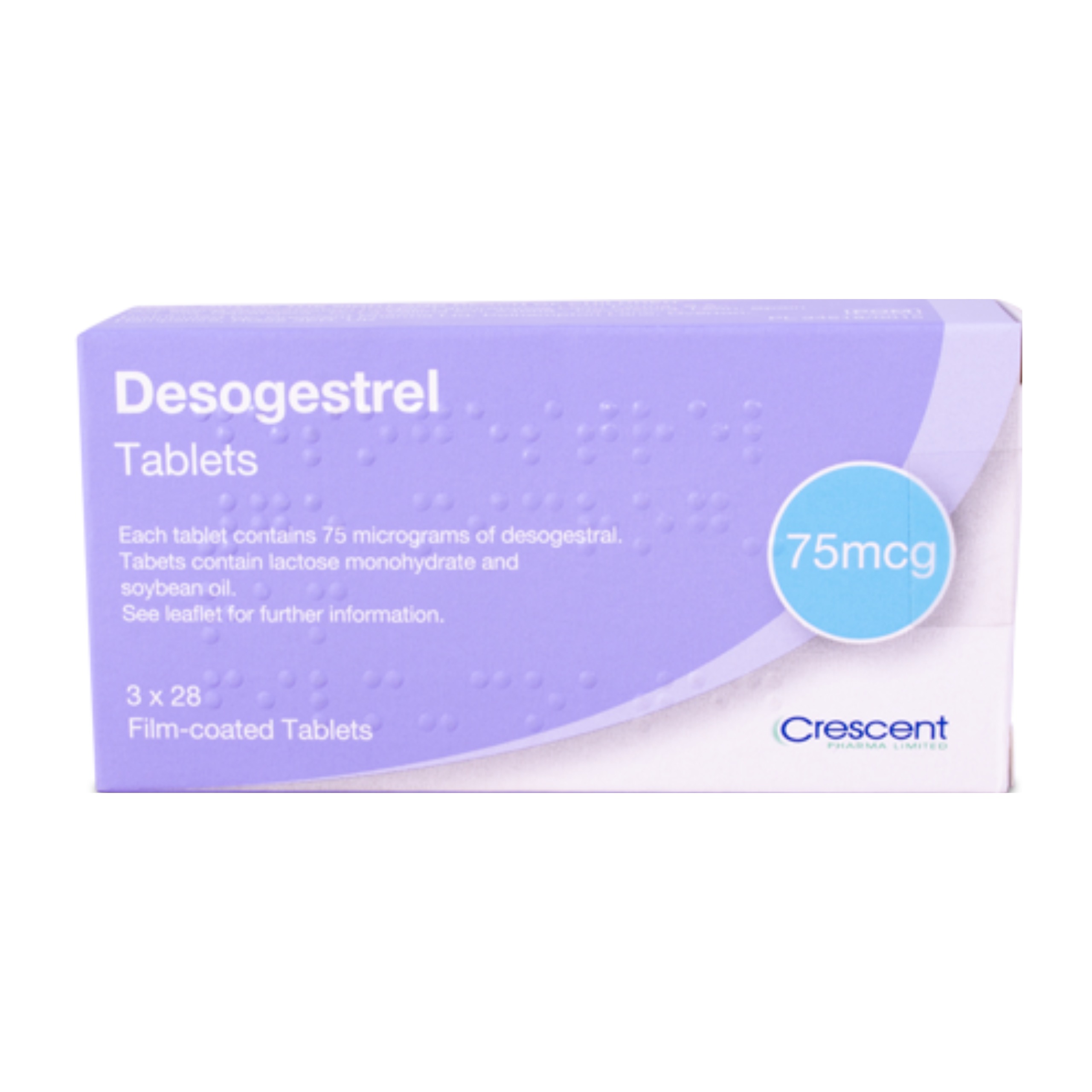 Desogestrel 75mcg tablets for contraceptio