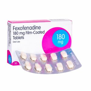 Fexofenadine 180mg Tablets – 30-count pack for allergy relief