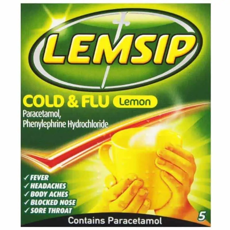 Lemsip Cold & Flu Lemon 10 Sachets
