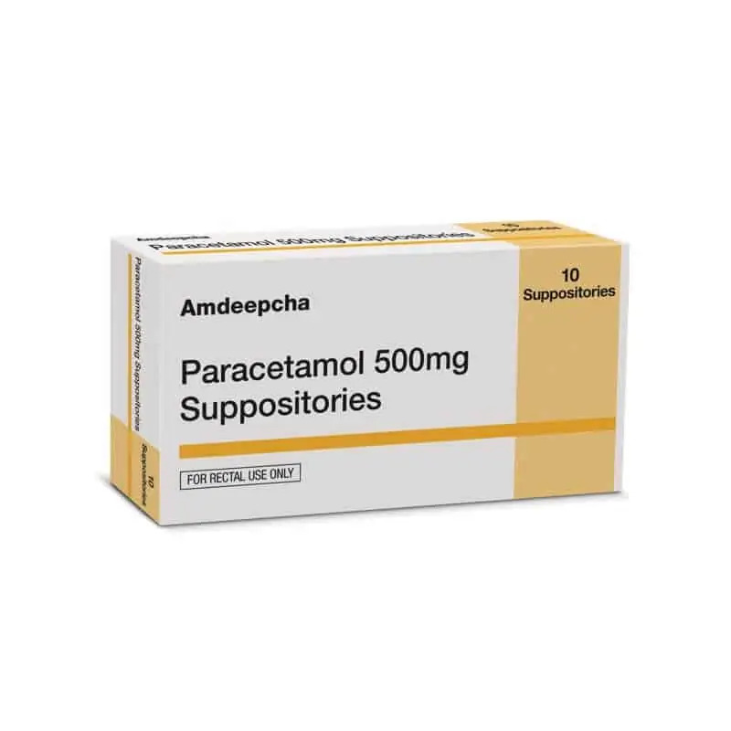 Paracetamol Suppositories 500mg 10 Suppositories