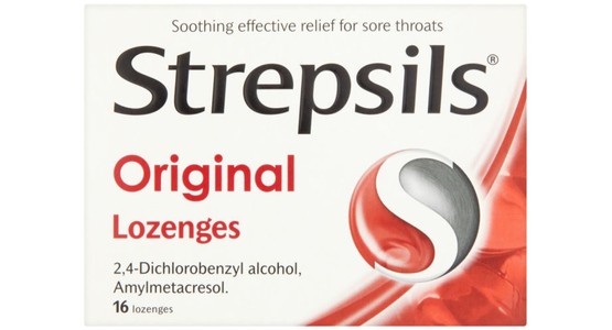 Strepsils Strawberry Sugar Free Lozenges 36