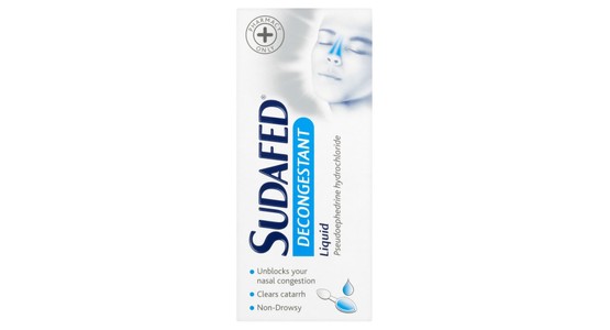 Sudafed Decongestant Liquid 100ml