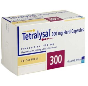 Box of Tetralysal 300mg Capsules for acne treatment