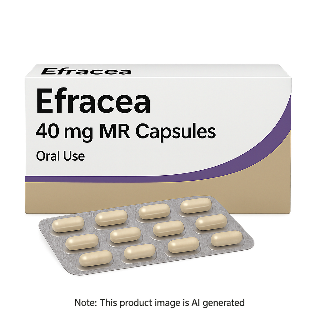 Box of Efracea 40mg MR Capsules used to treat rosacea